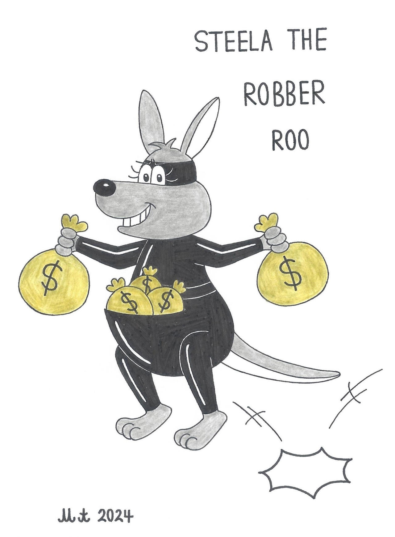 Deviantart Robber Steela the Robber Roo by Mattand95 on DeviantArt