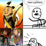 Sokka and the girls...