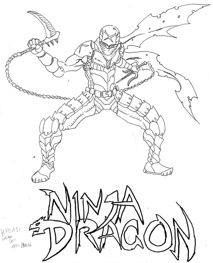 Ninja Preto e Branco - Desenho de tiagoy123ydragon - Gartic