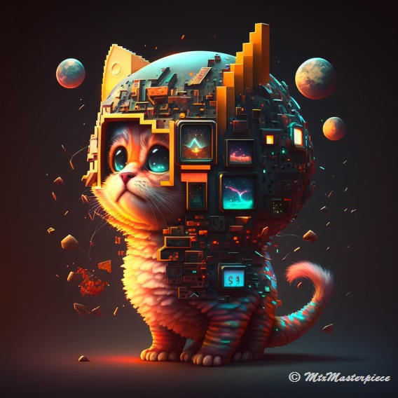 Ap Lang Space Cat #2 (Collection of 4 prompts) by MtxMasterpiece on ...
