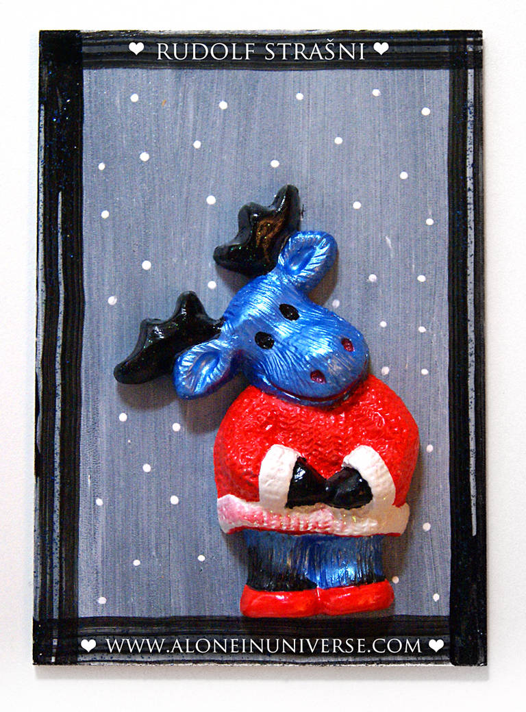 Scary Rudolf by AloneInUniverseArt on DeviantArt