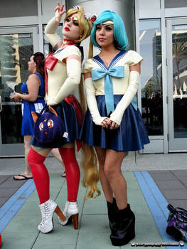 Sailor Moon and Sailor Mercury