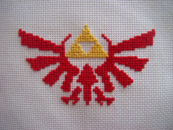 Triforce Crossstitch WIP?