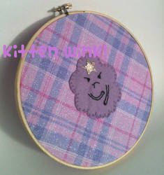 LSP embroidery hoop art