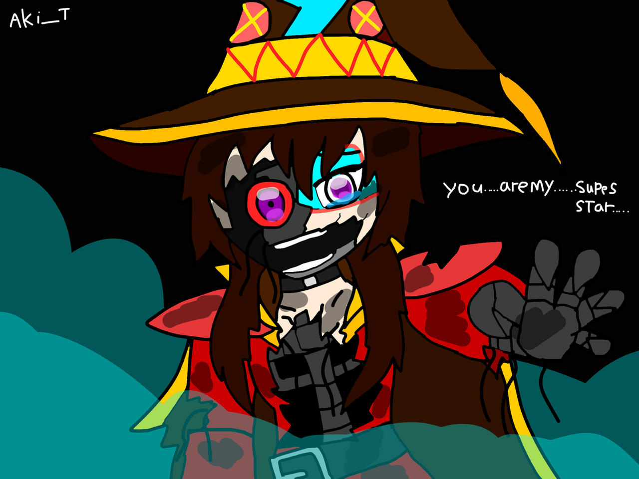 Megumin Hyperdistorted Shattered Megumin by SakiTakihishi on DeviantArt