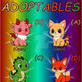 Cute Chibi Adoptables - Set #1 (OPEN . $5 Each)