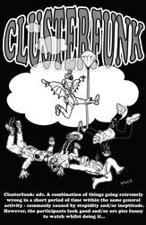 Clusterfunk Skydiving team T-shirt Design