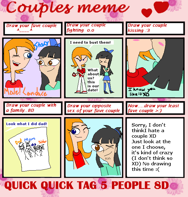 Couple Meme: Stacy and Candace XD