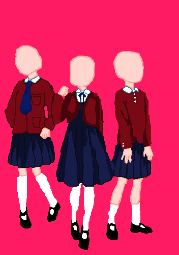 girls school uniform base