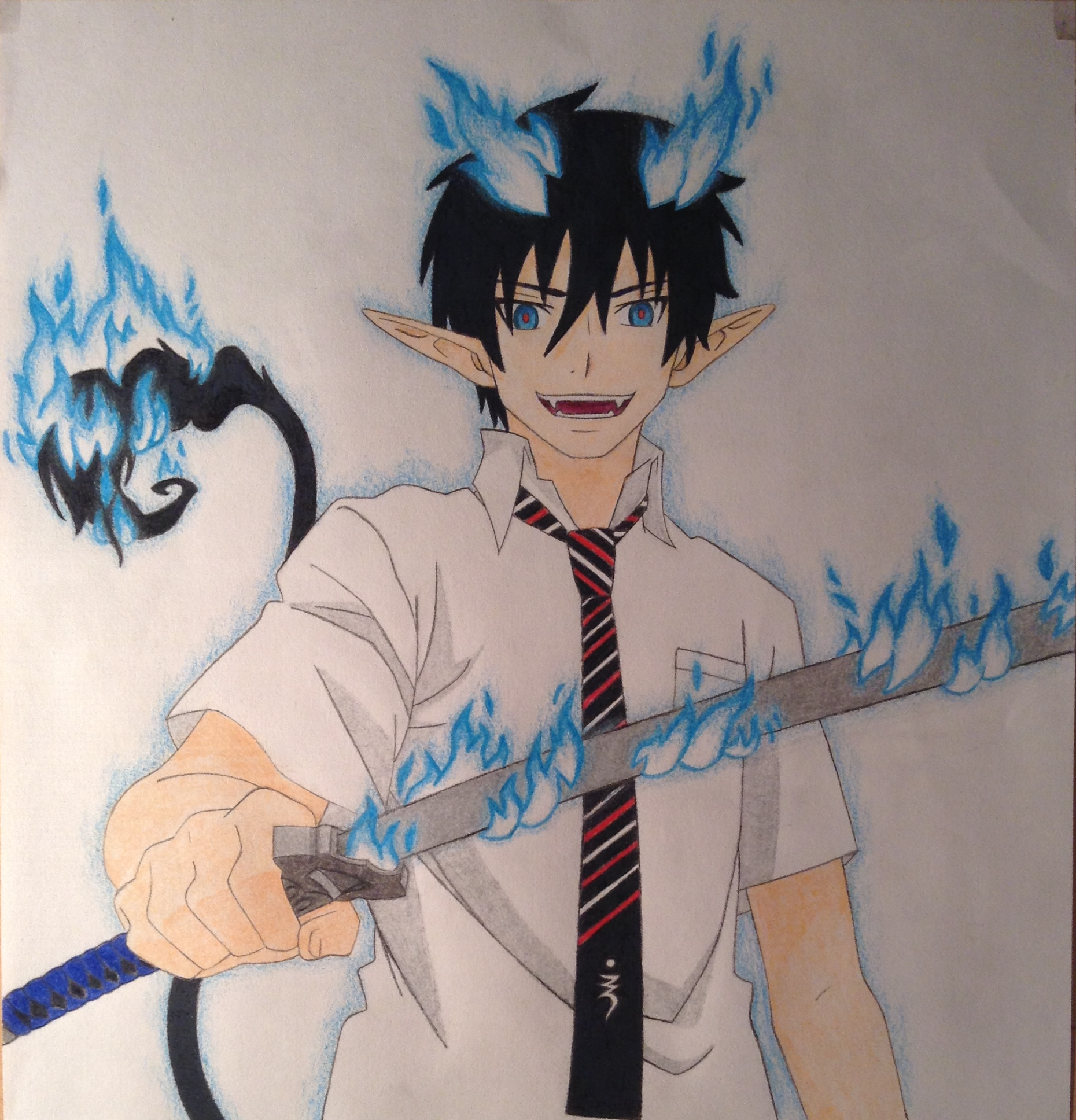 Rin Okumura (Demon Form) - Blue Exorcist