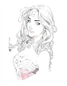 Wonder Woman bust inks