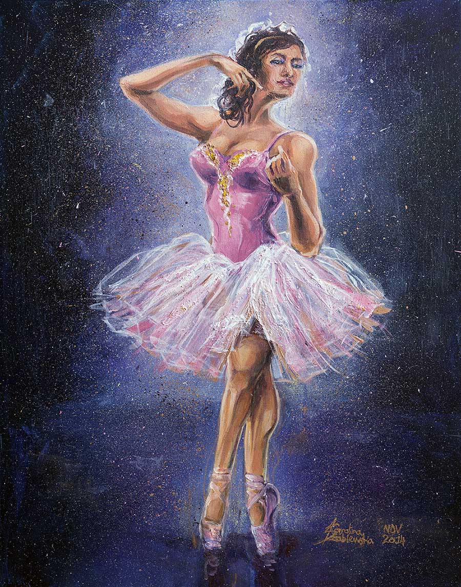 Repainted Ballerina in Spotlight