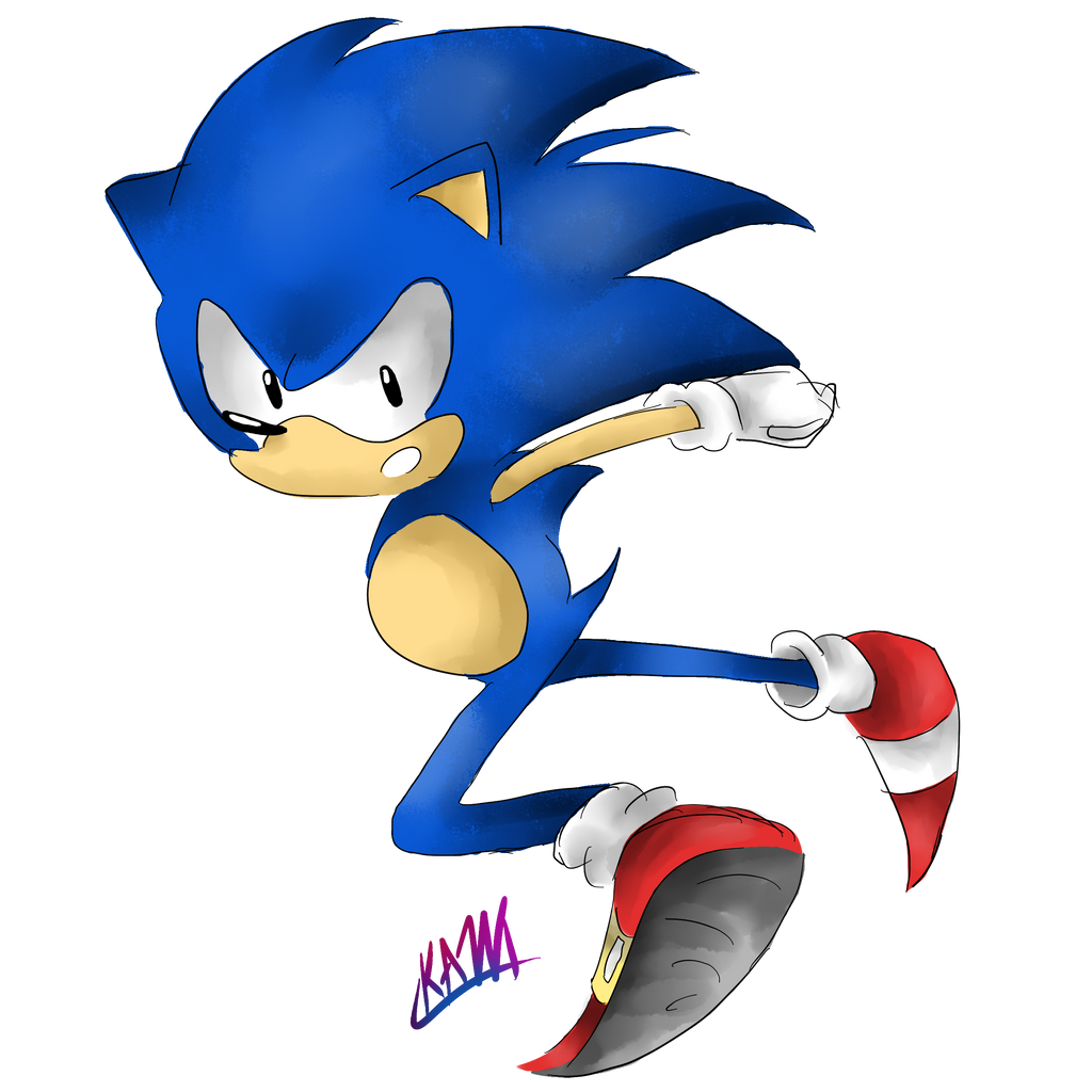 Classic Sonic by simoeggs on DeviantArt