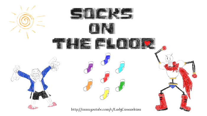 Papyrus and Sans GIF - Socks on the Floor Promo