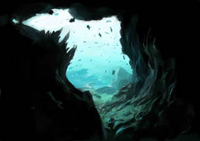 Underwater cave