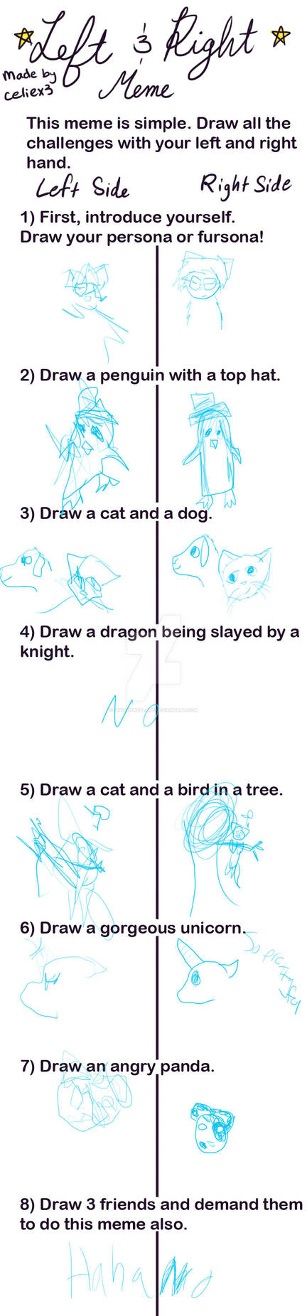 Left and right meme by SkystrikeFlame on DeviantArt