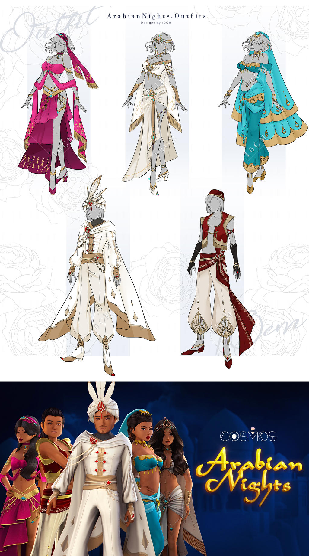 Cm Arabian Nights Outfits By Popza10cm On Deviantart