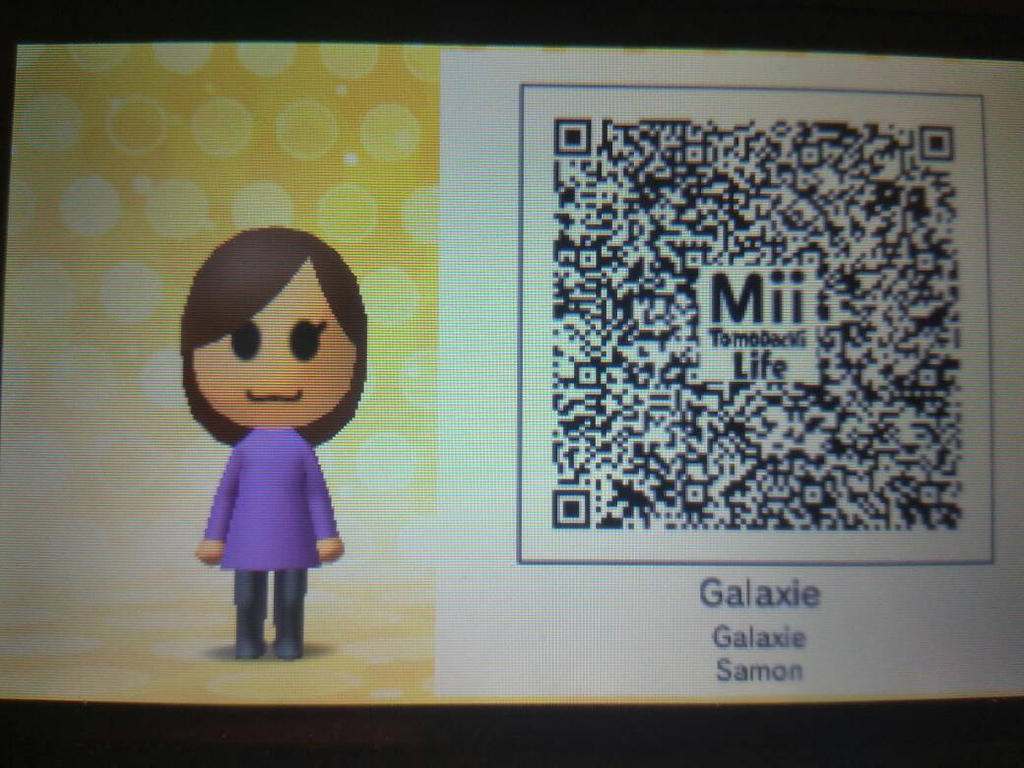 QR code to get the Galaxie Mii by Alex-GamerBro on DeviantArt