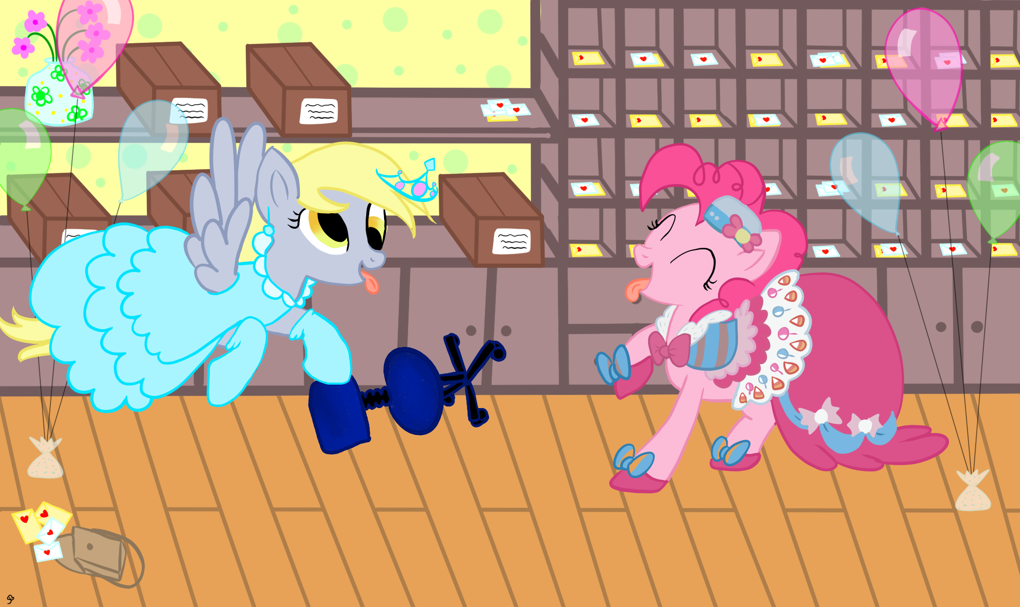 Pinkie and Derpy