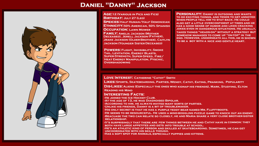 Danny's Full Bio by Marathonlover
