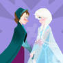 Anna the Snow Princess and Queen Elsa of Arendelle