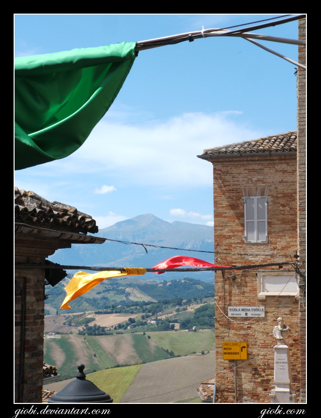 flags to the wind