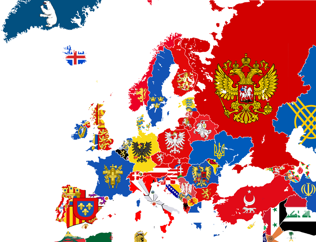 National Symbols of Europe Map by GUILHERMEALMEIDA095 on DeviantArt