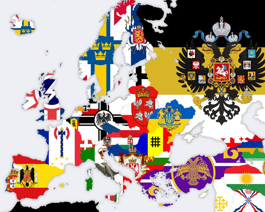Cold War Europe Digital flag map by Gabokoopa on DeviantArt