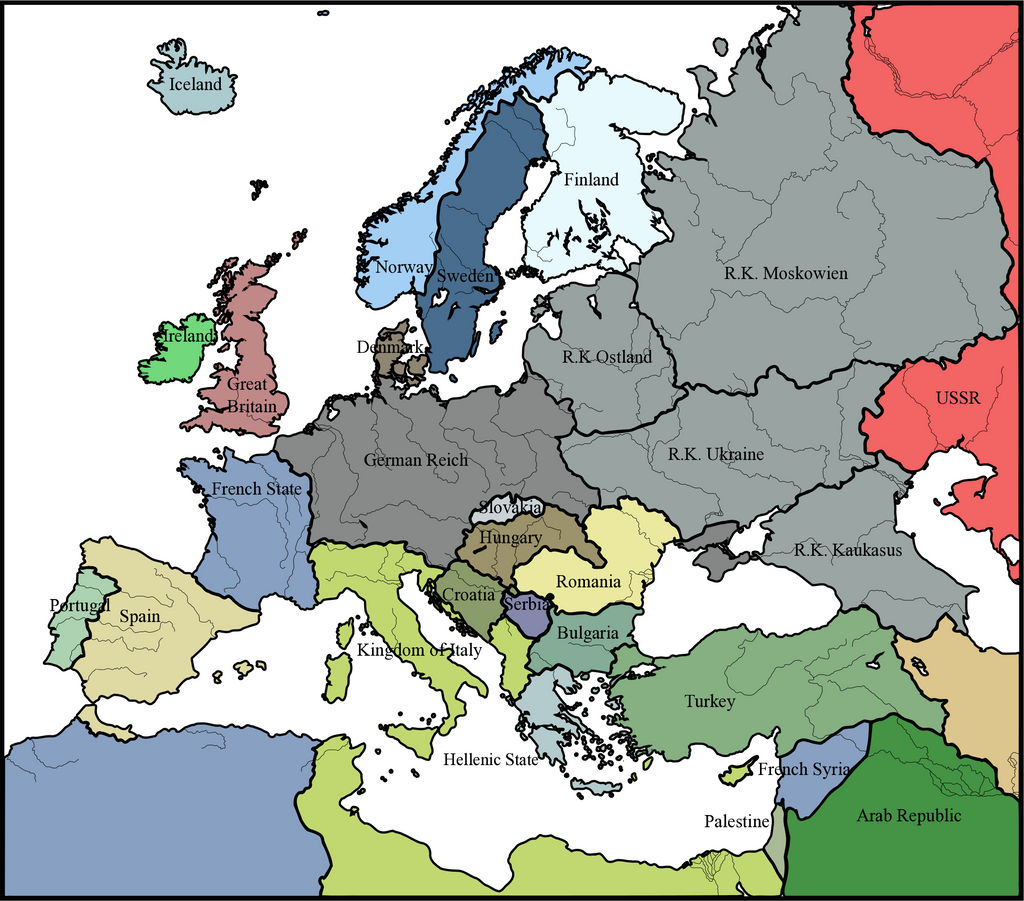 Axis Victory Map Deviantart Axis Victory ww2 in Europe . 1948 . by GUILHERMEALMEIDA095 on DeviantArt