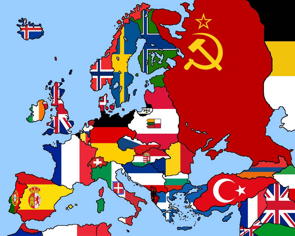 Страны железного занавеса. Железный занавес. Альтернативная карта Европы с флагами. Железный занавес карта. Карта Европы 1941 с флагами.