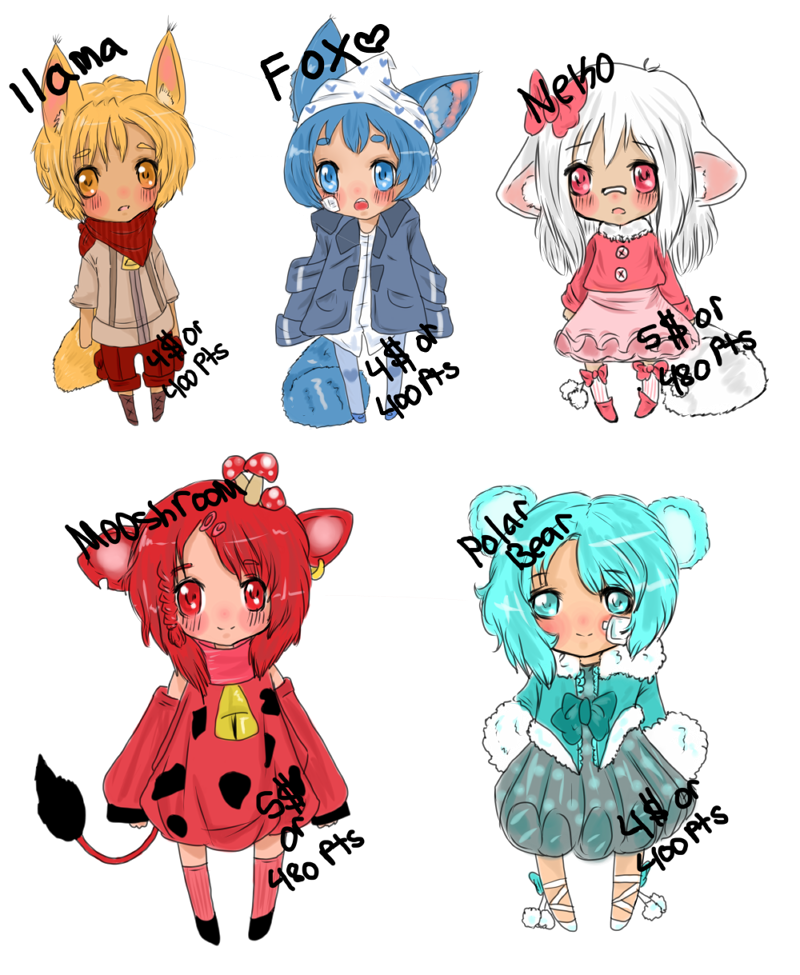 Chibi Adoptables 5 (open)