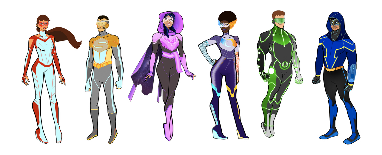 My OC Superhero team World Champions FULL ROSTER by MOMOpJonny on
