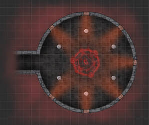 DnD battle map - Ritual room