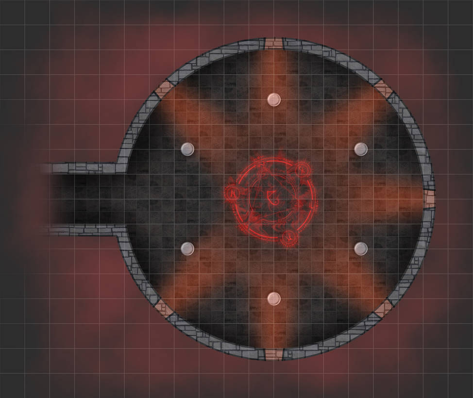 Dnd Ritual Hall Map DnD battle map - Ritual room by Squirrel-slayer on DeviantArt