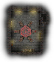 DnD battle map - Warlock's basement
