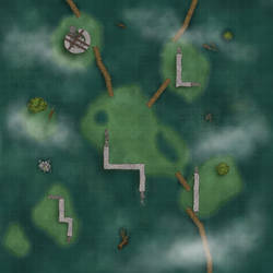 DnD battle map - Swamp dragon's den