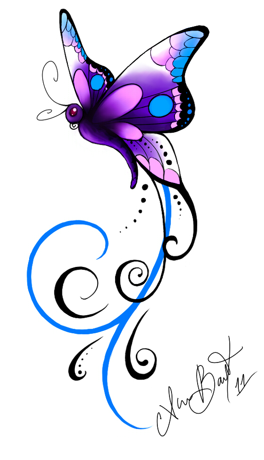 Christines butterfly Tattoo by Kuragarikurasu on DeviantArt