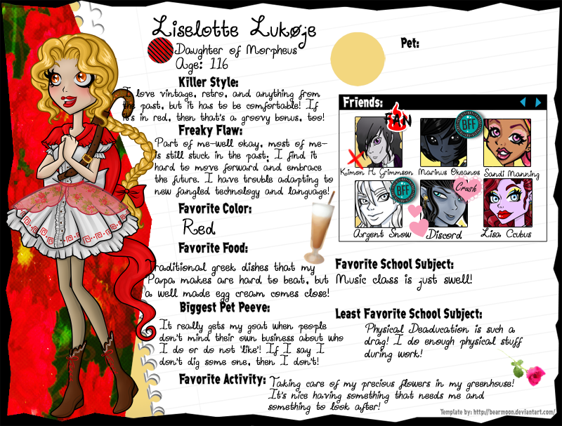 New School Year Bio: Liselotte