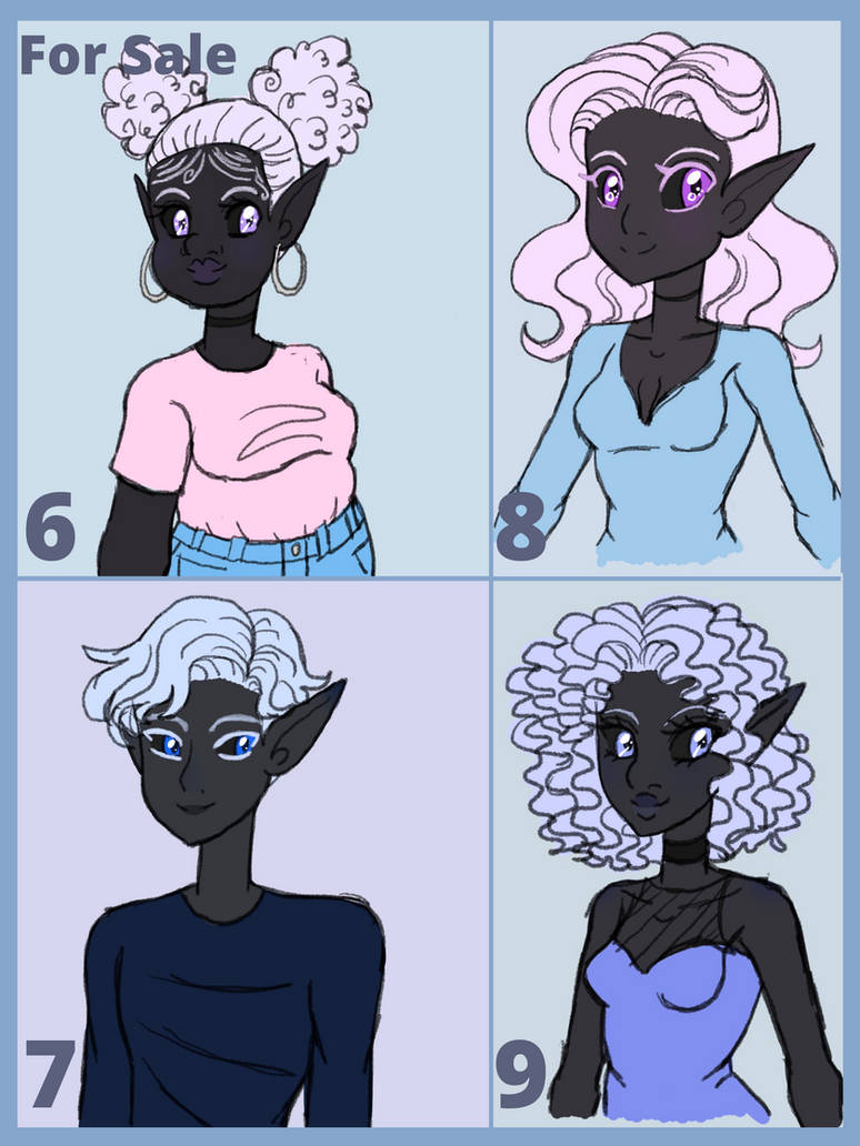 Drow Designs for Sale by GreenTeaDeer on DeviantArt