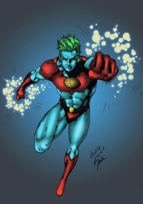 Captain Planet Colored by SmoothColor on DeviantArt