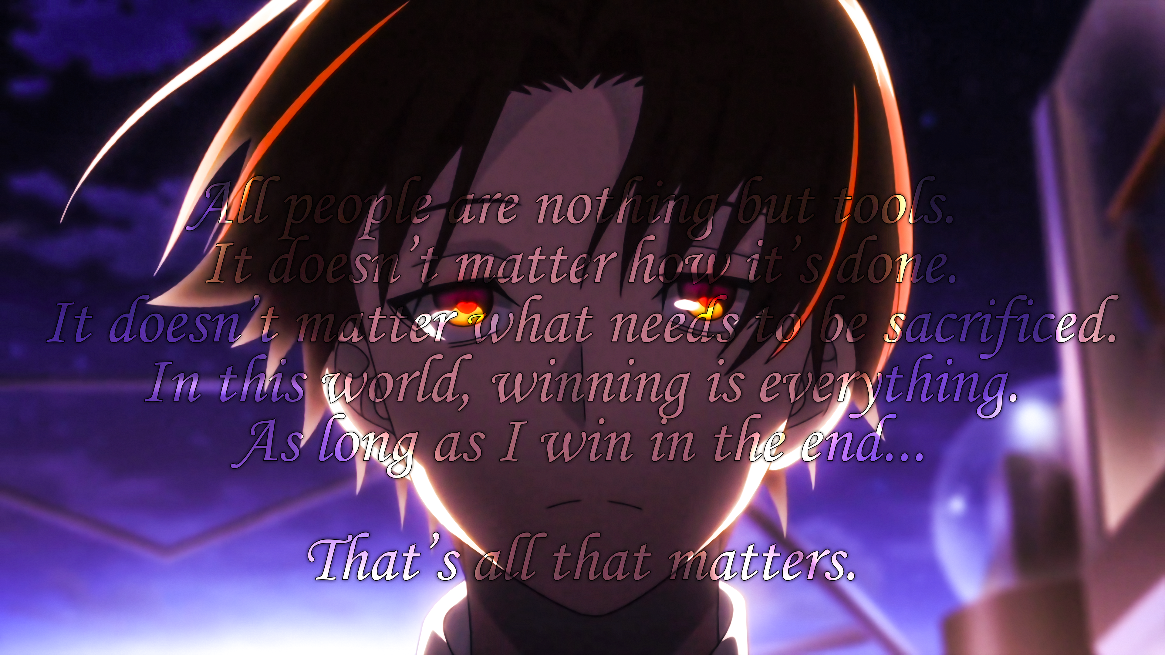 Winning is Everything, Ayanokoji Edit