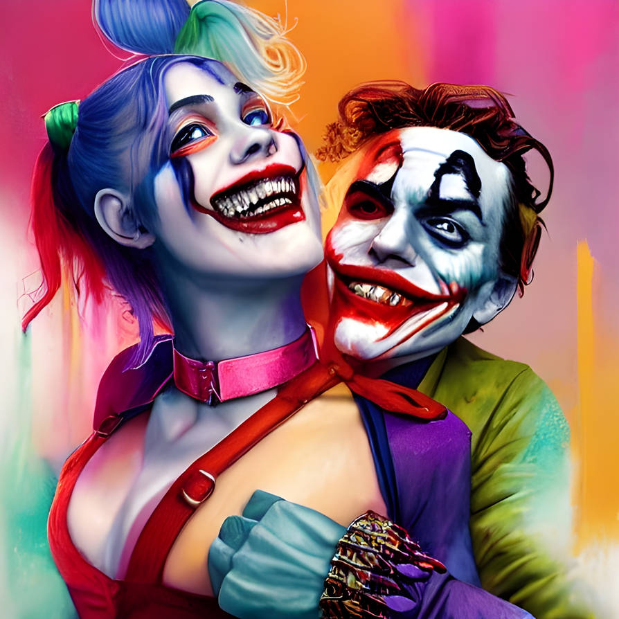 Quinn and Joker Fan by MarkDeuce