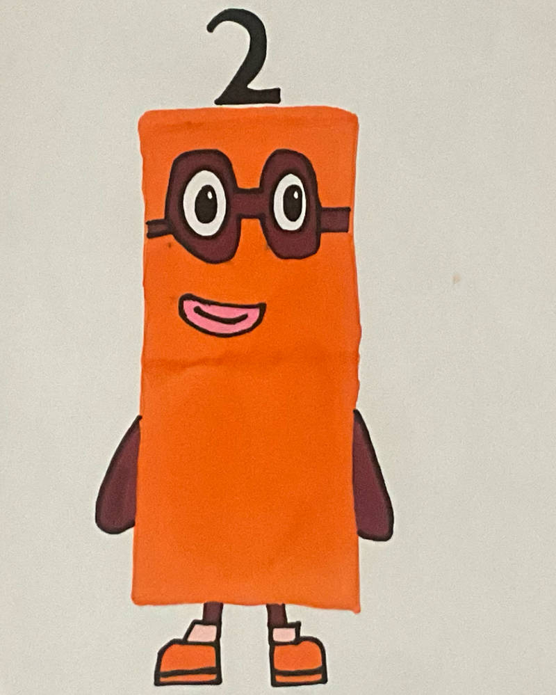Number Block Two Vector Numberblock 2 Drawing by GreenyLavender3 on DeviantArt