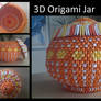 3D Origami Jar