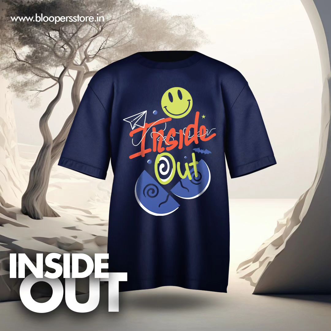 The Inside Out Navy-blue Oversized Drop shoulder T by BloopersStore on  DeviantArt
