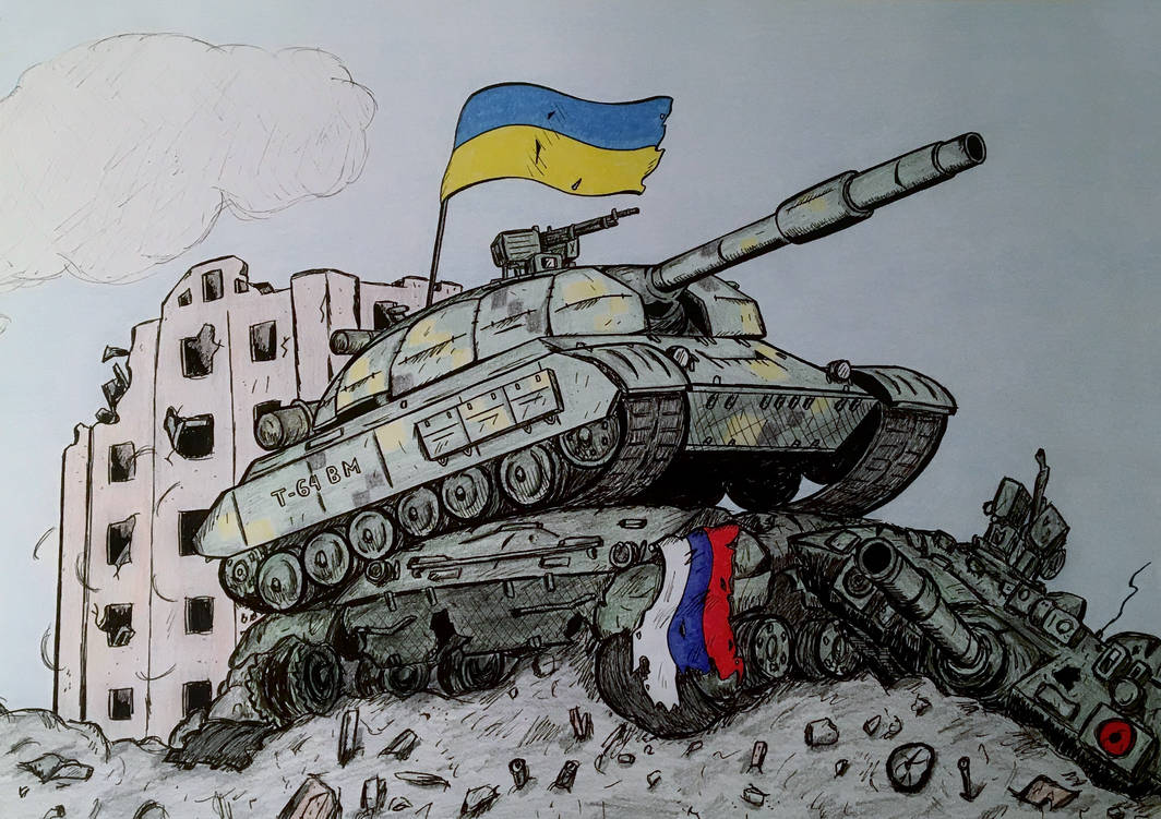 Ukrainian tank T-64BM Bulat and Russian T-90 by Frederika-Adnas on ...