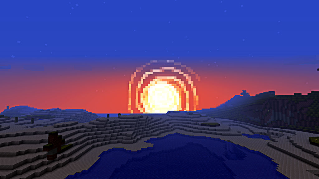 Minecraft: Jolicraft sunrise