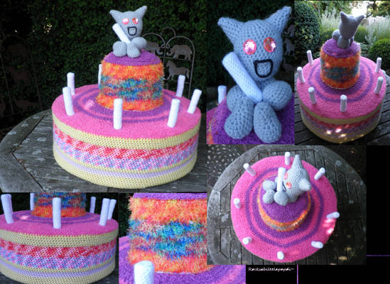 happy crocheted birthday fella