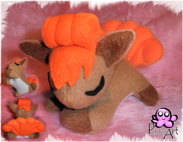 sleeping vulpix plush