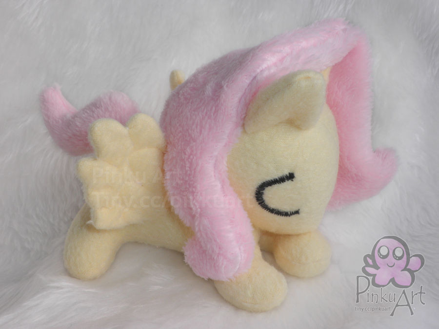 sleeping Fluttershy filly plush